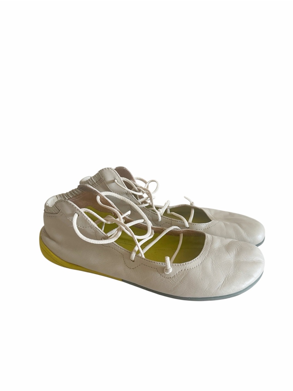Camper Right Nina Ballerina Lace-up Ankle Boots Flats Shoes size 41 EU